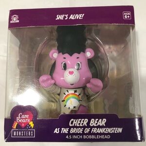 Care Bears Cheer Bear Bobblehead - Pink with Rainbow Tee